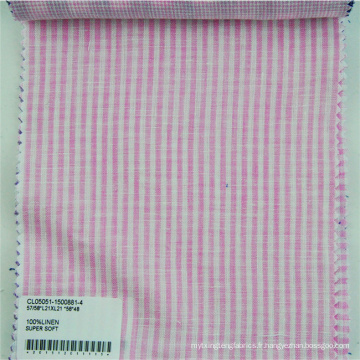 stock shirting tissu tissu de lin doux recaro tissu pour vêtements